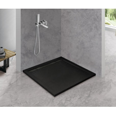 Поддон из искусственного мрамора 90х90 Cezares TRAY-AS-A-90-30-NERO без сифона
