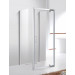 Душевой уголок Cezares MOLVENO-BA2-90/80-C-Cr-IV, 90х80х195, профиль хром, стекло прозрачное