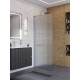Душевая перегородка BelBagno UNO-L-1-TB-90-FL-Cr профиль хром, стекло рифленое FLUTTO Душевая перегородка BelBagno UNO-L-1-TB-90-FL-Cr профиль хром, стекло рифленое FLUTTO