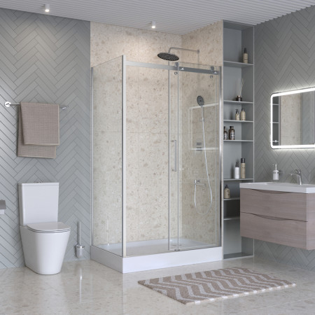 Душевой уголок BelBagno MARINO-2-AH-1-120/90-C-CR 120х90см профиль хром, стекло прозрачное Душевой уголок BelBagno MARINO-2-AH-1-120/90-C-CR 120х90см профиль хром, стекло прозрачное