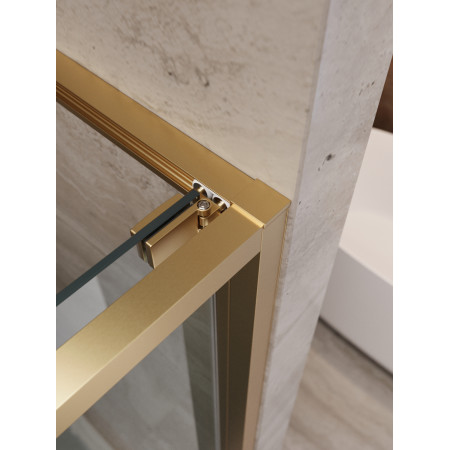 Душевая дверь Cezares LUX-B-FS-11-120-C-BORO, 120х195, профиль брашированное золото, стекло прозрачное Душевая дверь Cezares LUX-B-FS-11-120-C-BORO, 120х195, профиль брашированное золото, стекло прозрачное