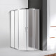 Душевой уголок Cezares MOLVENO-RH-2-110/80-P-Cr, 110х80х195, профиль хром, стекло Punto матовое Душевой уголок Cezares MOLVENO-RH-2-110/80-P-Cr, 110х80х195, профиль хром, стекло Punto матовое