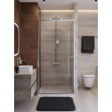 Душевая дверь Cezares LUX-B-FS-1-100-C-CR, 100х195, профиль хром, стекло прозрачное