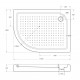 Акриловый поддон 100х80 правосторонний BelBagno TRAY-BB-RH-100/80-550-15-W-R с сифоном Акриловый поддон 100х80 правосторонний BelBagno TRAY-BB-RH-100/80-550-15-W-R с сифоном