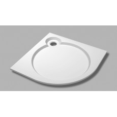 Душевой поддон из искусственного мрамора 90х90 Cezares TRAY-S-R-90-550-56-W без сифона
