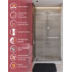 Душевая дверь Cezares LUX-B-FS-11-120-C-CR, 120х195, профиль хром, стекло прозрачное Душевая дверь Cezares LUX-B-FS-11-120-C-CR, 120х195, профиль хром, стекло прозрачное