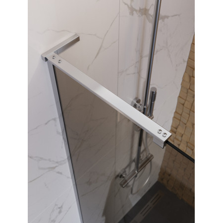 Душевая перегородка BelBagno UNO-L-1-TB-100-BR-Cr профиль хром, стекло бронза Душевая перегородка BelBagno UNO-L-1-TB-100-BR-Cr профиль хром, стекло бронза
