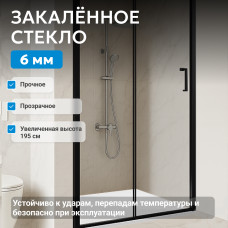 Душевая дверь ABBER Schwarzer Diamant AG30110BH