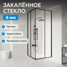 Душевой уголок ABBER Schwarzer Diamant AG02080BH