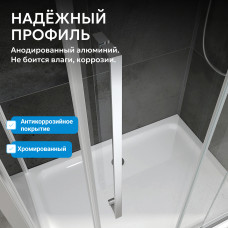 Душевая дверь ABBER Schwarzer Diamant AG33160H