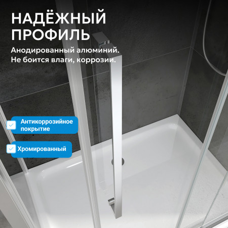 Душевая дверь ABBER Schwarzer Diamant AG33160H Душевая дверь ABBER Schwarzer Diamant AG33160H