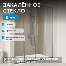 Душевая дверь ABBER Schwarzer Diamant AG33170H
