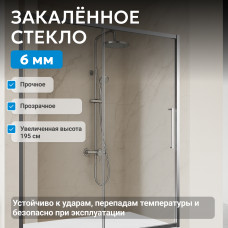 Душевая дверь ABBER Schwarzer Diamant AG30110H