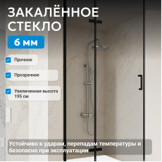Душевая дверь ABBER Zart AG08090B