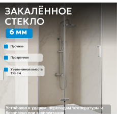Душевая дверь ABBER Zart AG08120