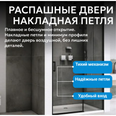 Душевая дверь ABBER Zart AG08100B