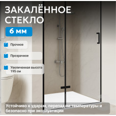 Душевая дверь ABBER Zart AG08100B