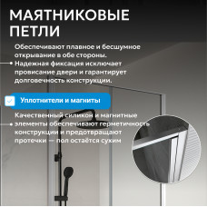 Душевой уголок ABBER Sonnenstrand AG04100C-S100