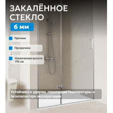 Душевая дверь ABBER Zart AG08090P