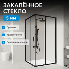 Душевой уголок ABBER Schwarzer Diamant AG02100B5