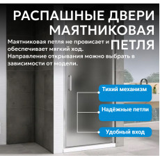 Душевая дверь ABBER Sonnenstrand AG04060M