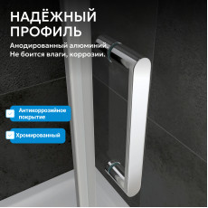 Душевая дверь ABBER Schwarzer Diamant AG30110MH