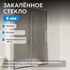 Душевая дверь ABBER Schwarzer Diamant AG30100MH
