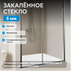 Душевая дверь ABBER Schwarzer Diamant AG301205