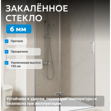 Душевая дверь ABBER Zart AG08080P