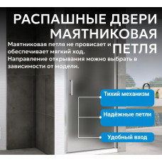 Душевая дверь ABBER Sonnenstrand AG04080M
