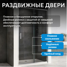 Душевая дверь ABBER Schwarzer Diamant AG301505