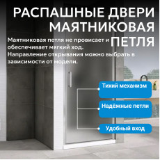Душевая дверь ABBER Sonnenstrand AG04090M