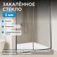 Душевая дверь ABBER Schwarzer Diamant AG301405