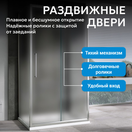Душевой уголок ABBER Schwarzer Diamant AG30150MH-S90M-S90M