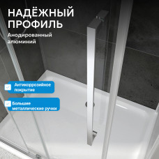 Душевой уголок ABBER Schwarzer Diamant AG30130MH-S75M-S75M