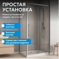 Душевой уголок ABBER Schwarzer Diamant AG30150H-S75