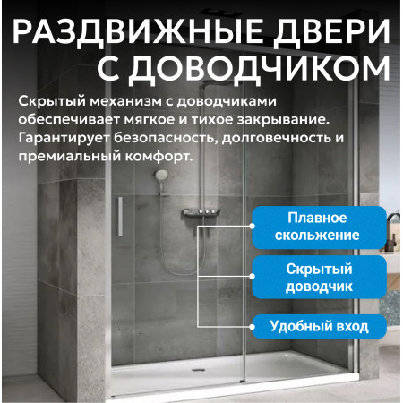 Душевая дверь ABBER Komfort AG93170 Душевая дверь ABBER Komfort AG93170