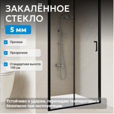 Душевая дверь ABBER Schwarzer Diamant AG30130B5
