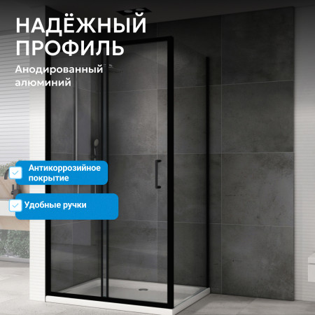 Душевой уголок ABBER Schwarzer Diamant AG30130B5-S100B5