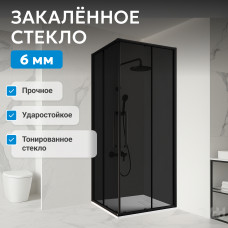 Душевой уголок ABBER Schwarzer Diamant AG02100BDTH