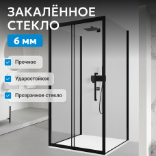 Душевой уголок ABBER Schwarzer Diamant AG30140BH-S50B-S50B