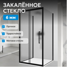 Душевой уголок ABBER Schwarzer Diamant AG30100BMH-S90BM-S90BM