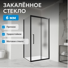 Душевой уголок ABBER Schwarzer Diamant AG30100BMH-S80BM
