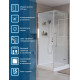 Душевая кабина BelBagno UNO-CAB-A-1-90-C-Cr-Bi-TOP-R, правосторонняя Душевая кабина BelBagno UNO-CAB-A-1-90-C-Cr-Bi-TOP-R, правосторонняя