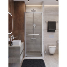 Душевая дверь Cezares LUX-B-FS-1-80-C-CR, 80х195, профиль хром, стекло прозрачное
