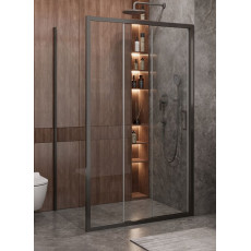 Душевой уголок Cezares MOLVENO-AHF-31-120/90-C-GM-IV, 120х90х195, профиль оружейная сталь, прозрачное стекло