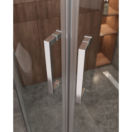 Душевой уголок Cezares MOLVENO-RH-2-130/100-C-Cr-IV, 130х100х195, профиль хром, стекло прозрачное Душевой уголок Cezares MOLVENO-RH-2-130/100-C-Cr-IV, 130х100х195, профиль хром, стекло прозрачное