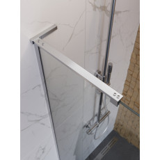 Душевая перегородка BelBagno UNO-L-1-TB-70-C-Cr профиль хром, стекло прозрачное