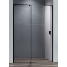 Душевая дверь Cezares URBAN-B-12-140-C-NERO, 140х195, профиль черный, стекло прозрачное