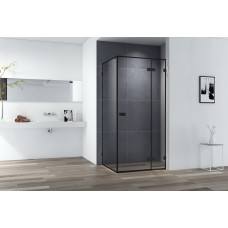 Душевой уголок Cezares BELLAGIO-A-1-100-C-NERO, 100х100х197, профиль черный, прозрачное стекло